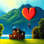 Higher and Higher - Original - SOLD by artist David Renshaw - Wyecliffe Galleries