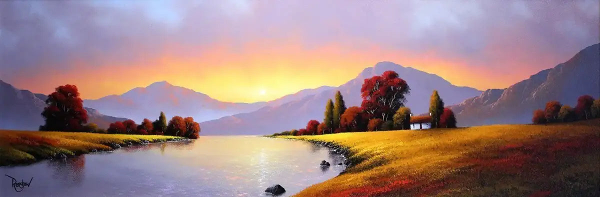 Highland Skies - SOLD by artist David Renshaw - Wyecliffe Galleries