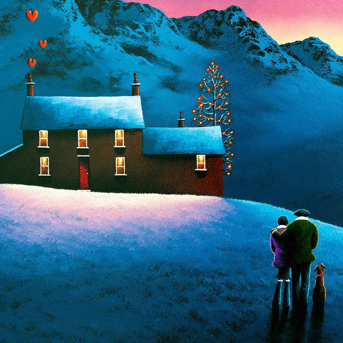 Hills of Love - Original - SOLD by artist David Renshaw - Wyecliffe Galleries