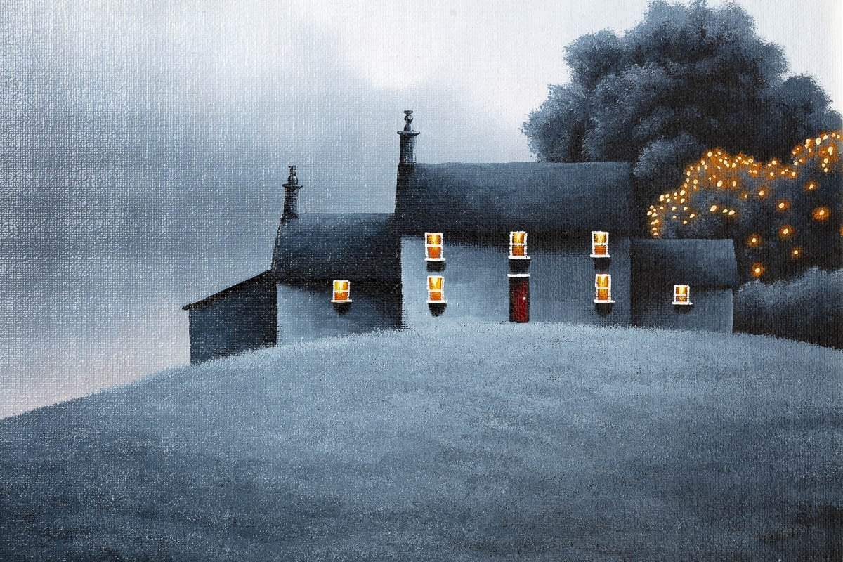 Hillside Love - Original - SOLD by artist David Renshaw - Wyecliffe Galleries