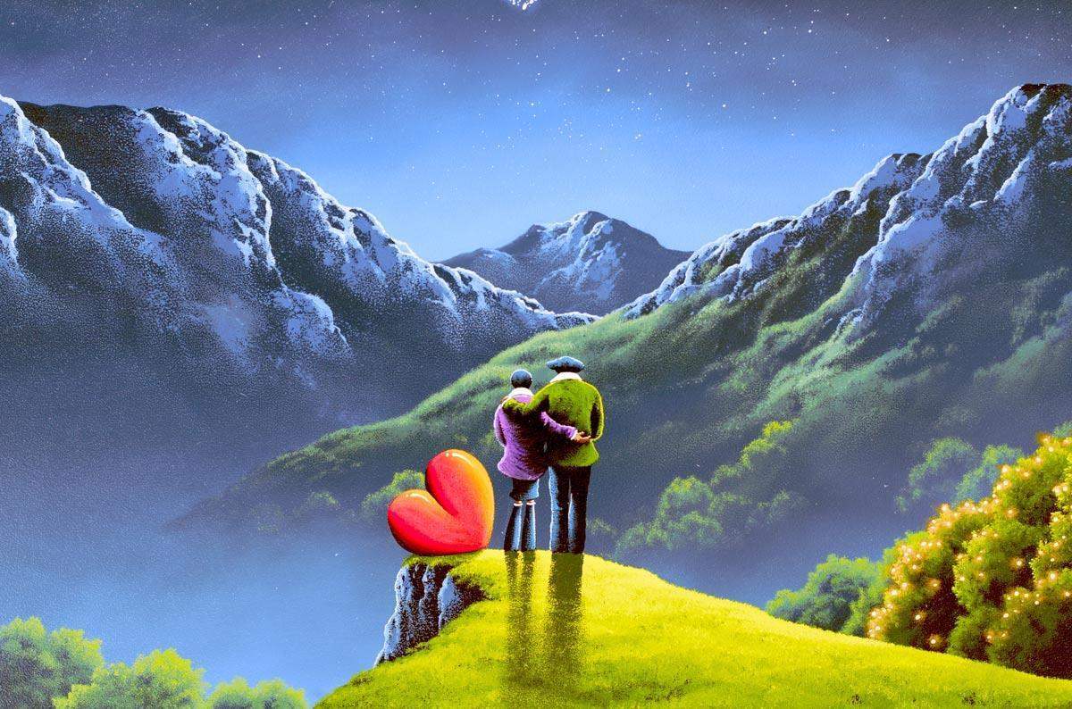 Hilltop Heaven - Original - SOLD by artist David Renshaw - Wyecliffe Galleries