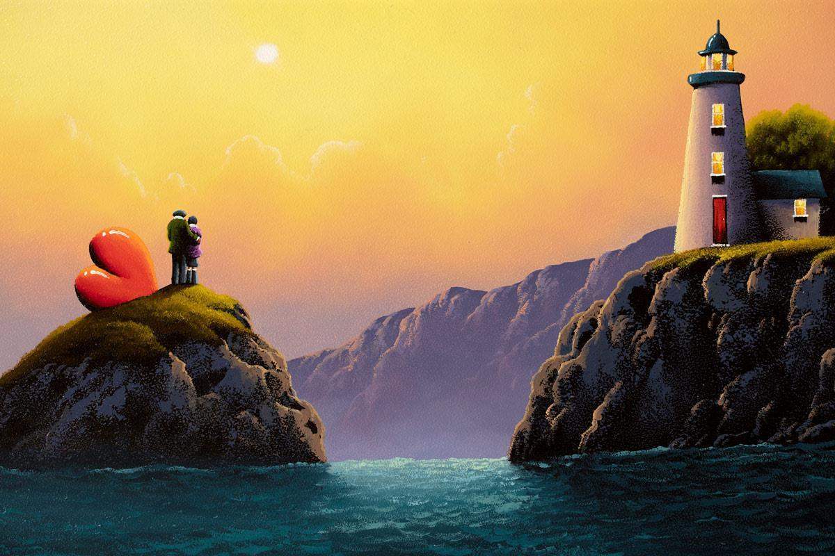 Hold me at the Lighthouse - Original - SOLD by artist David Renshaw - Wyecliffe Galleries