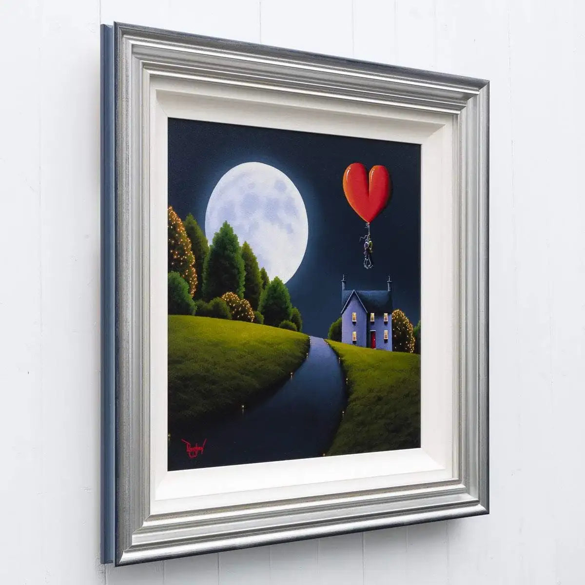 Holding Me Close - Original - SOLD by artist David Renshaw - Wyecliffe Galleries