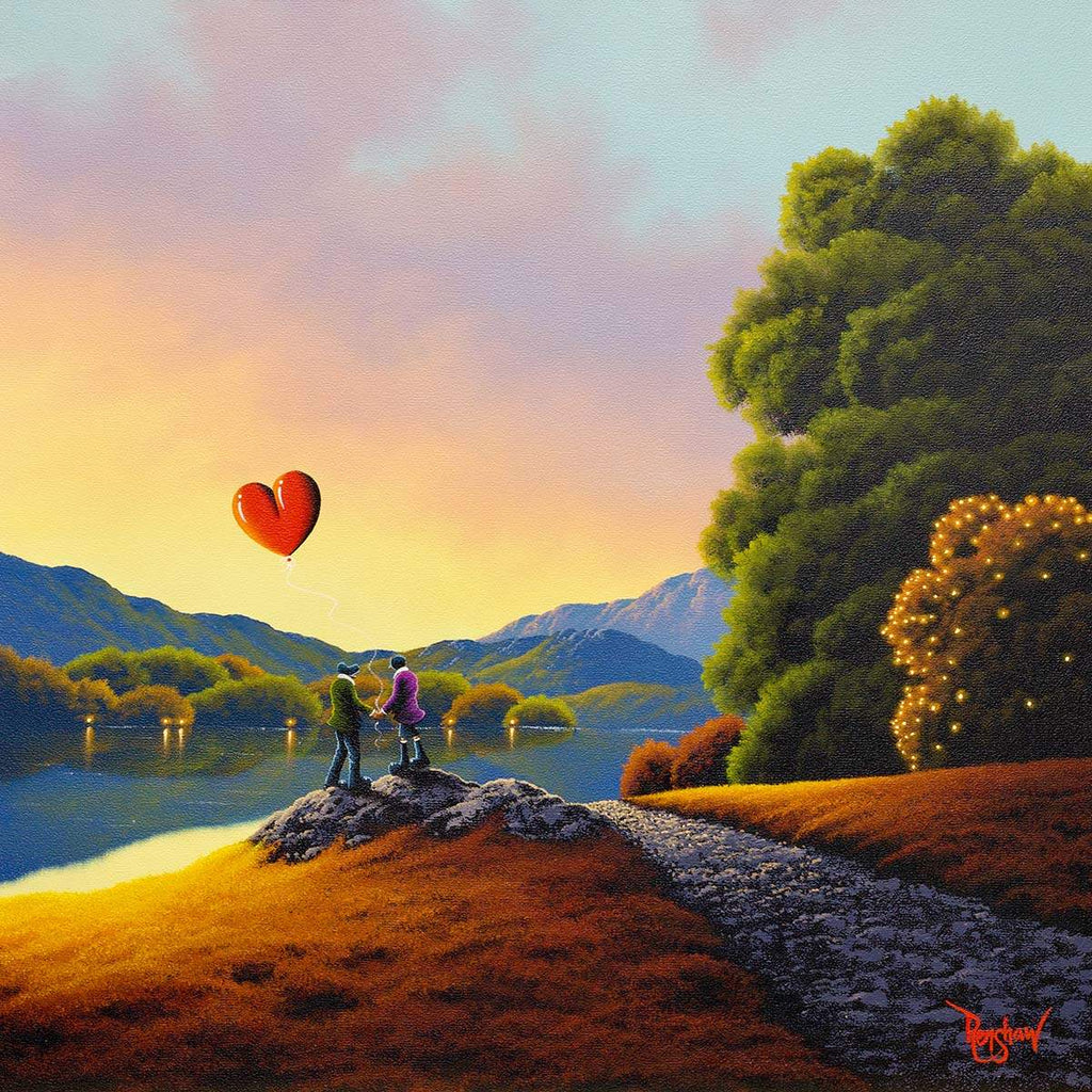 Holding Onto Love - Original - SOLD by artist David Renshaw - Wyecliffe Galleries