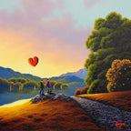 Holding Onto Love - Original - SOLD by artist David Renshaw - Wyecliffe Galleries