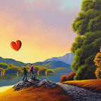 Holding Onto Love - Original - SOLD by artist David Renshaw - Wyecliffe Galleries