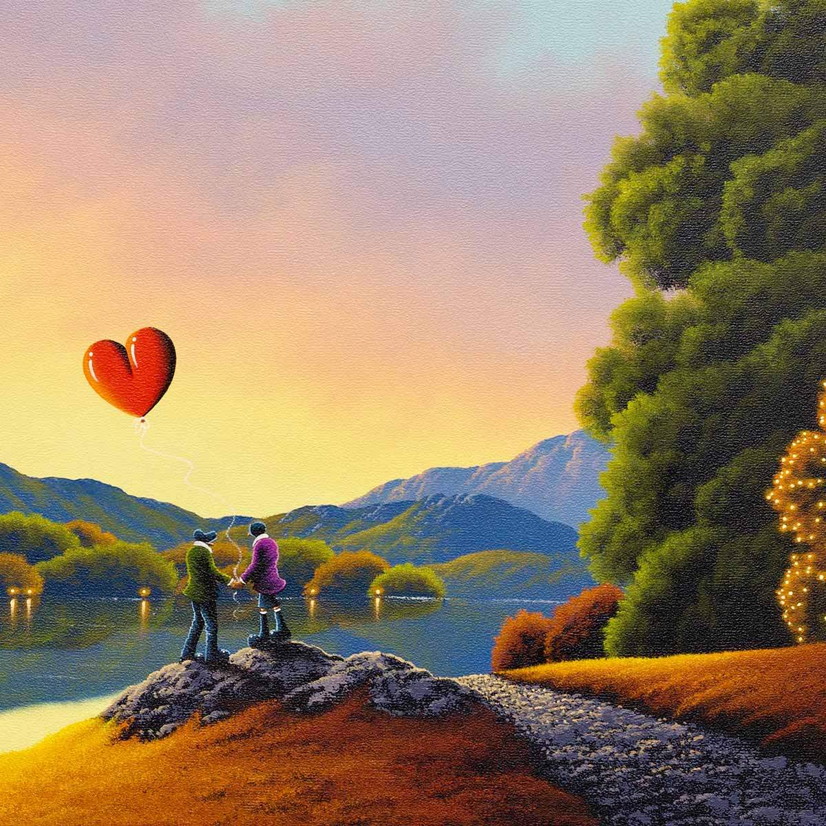 Holding Onto Love - Original - SOLD by artist David Renshaw - Wyecliffe Galleries