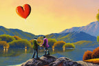 Holding Onto Love - Original - SOLD by artist David Renshaw - Wyecliffe Galleries