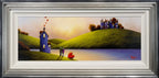 Home Beside the Lake - SOLD by artist David Renshaw - Wyecliffe Galleries