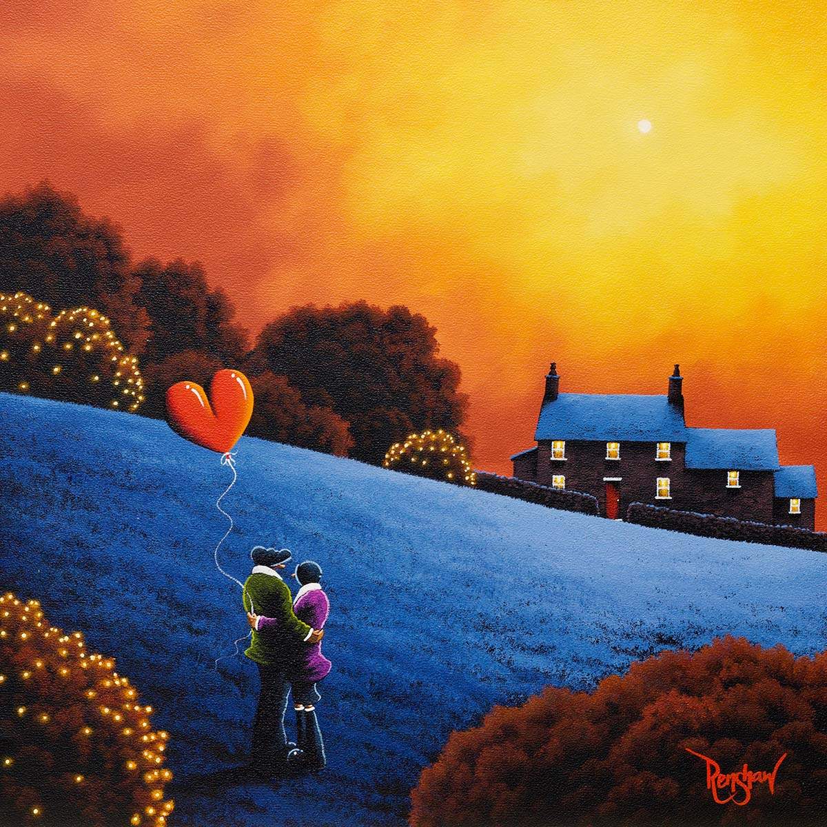 Home For Winter - Original - SOLD by artist David Renshaw - Wyecliffe Galleries