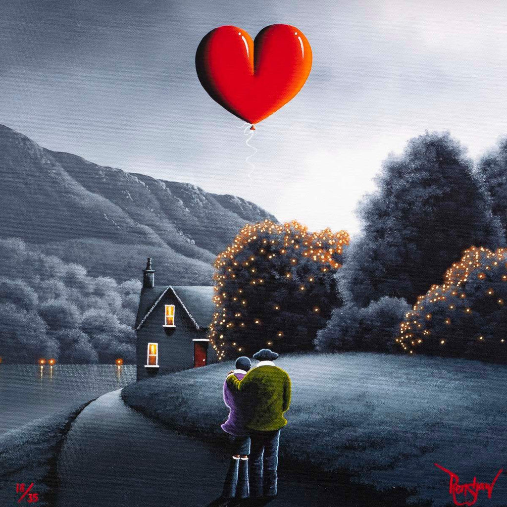 Home is Built with Love and Dreams - Boutique Edition - SOLD by artist David Renshaw - Wyecliffe Galleries