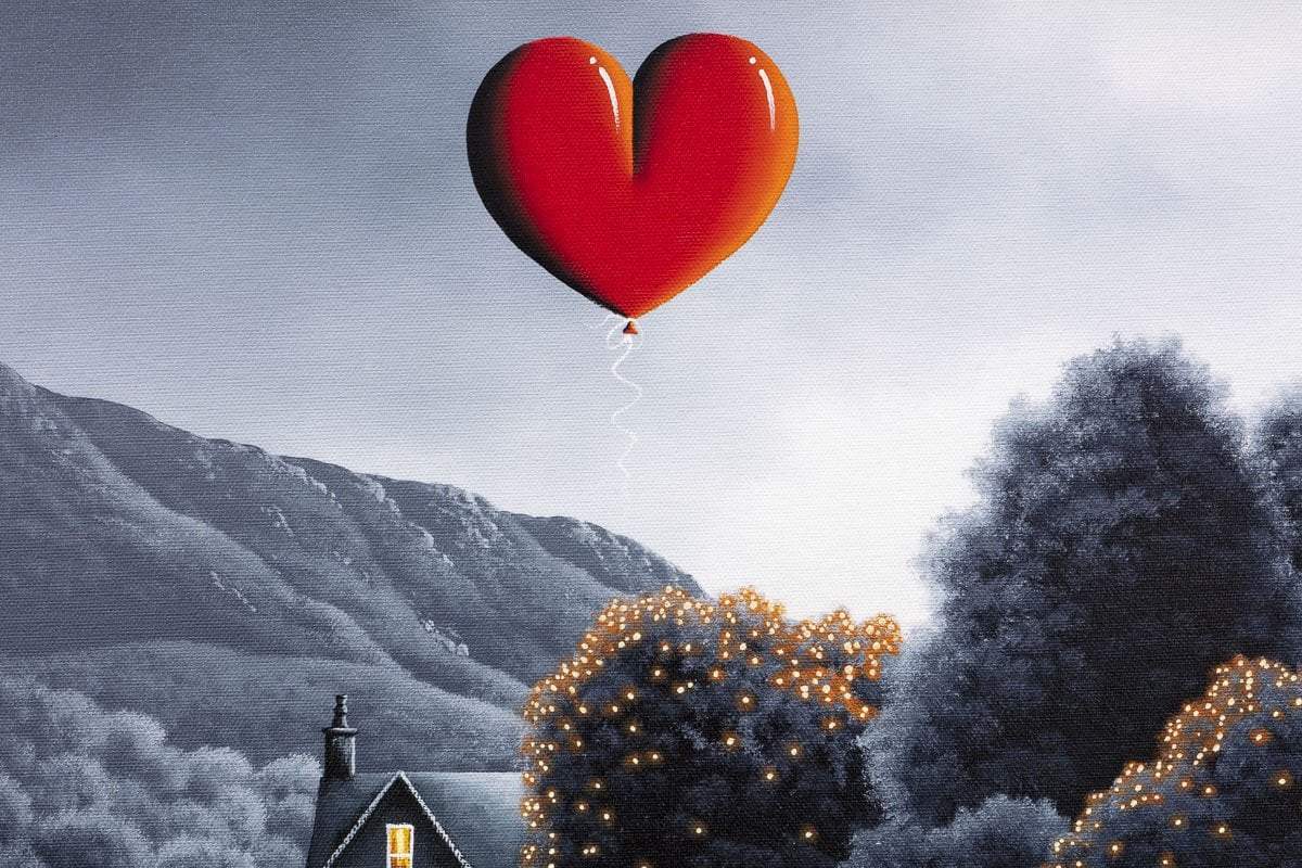 Home is Built with Love and Dreams - Boutique Edition - SOLD by artist David Renshaw - Wyecliffe Galleries