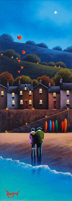 Home Is By The Sea - Original - SOLD by artist David Renshaw - Wyecliffe Galleries
