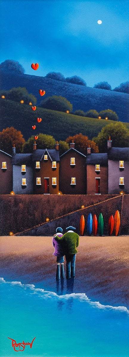 Home Is By The Sea - Original - SOLD by artist David Renshaw - Wyecliffe Galleries