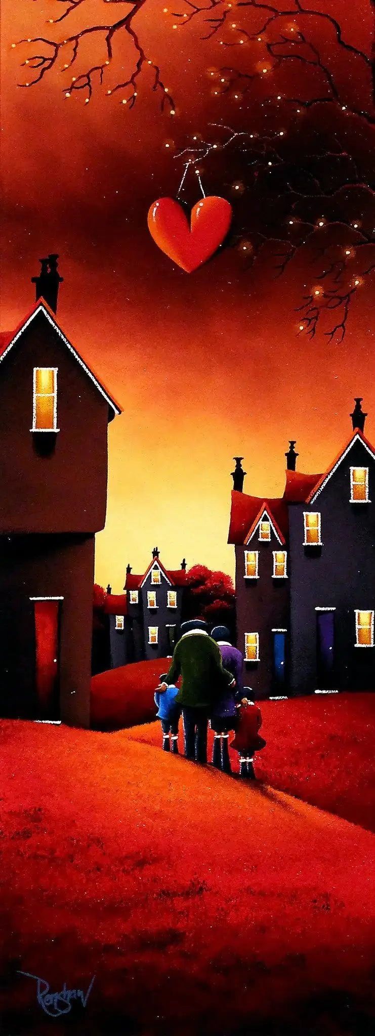 Home Is Where The Heart Is - SOLD by artist David Renshaw - Wyecliffe Galleries