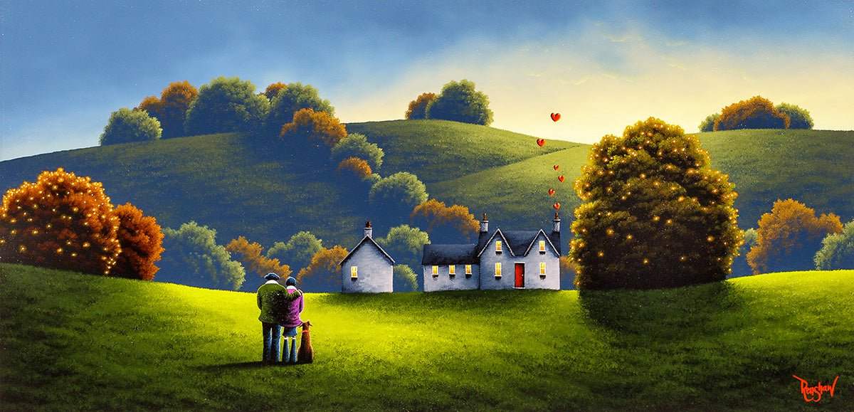 Home Made of Love - Original - SOLD by artist David Renshaw - Wyecliffe Galleries