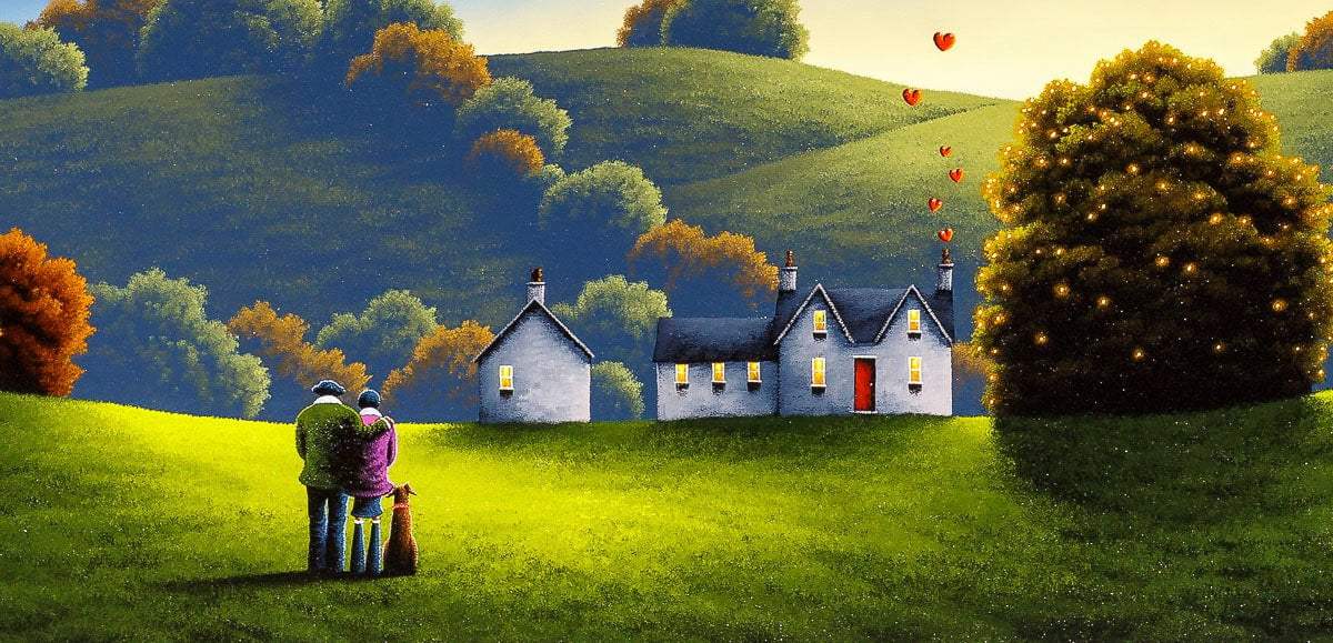 Home Made of Love - Original - SOLD by artist David Renshaw - Wyecliffe Galleries