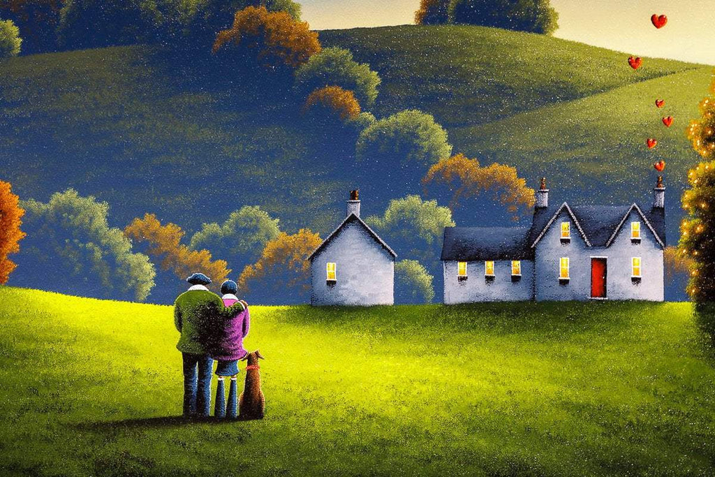 Home Made of Love - Original - SOLD by artist David Renshaw - Wyecliffe Galleries