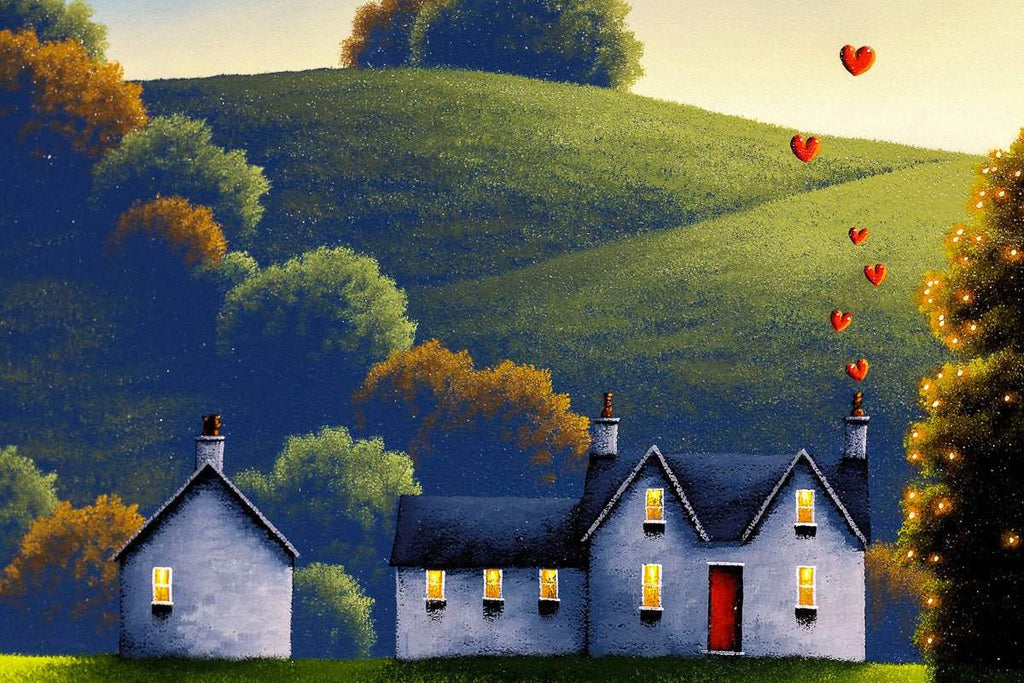 Home Made of Love - Original - SOLD by artist David Renshaw - Wyecliffe Galleries