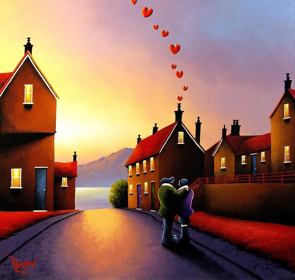 Home Safe - SOLD by artist David Renshaw - Wyecliffe Galleries