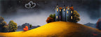 House on the Hill - Original - SOLD by artist David Renshaw - Wyecliffe Galleries