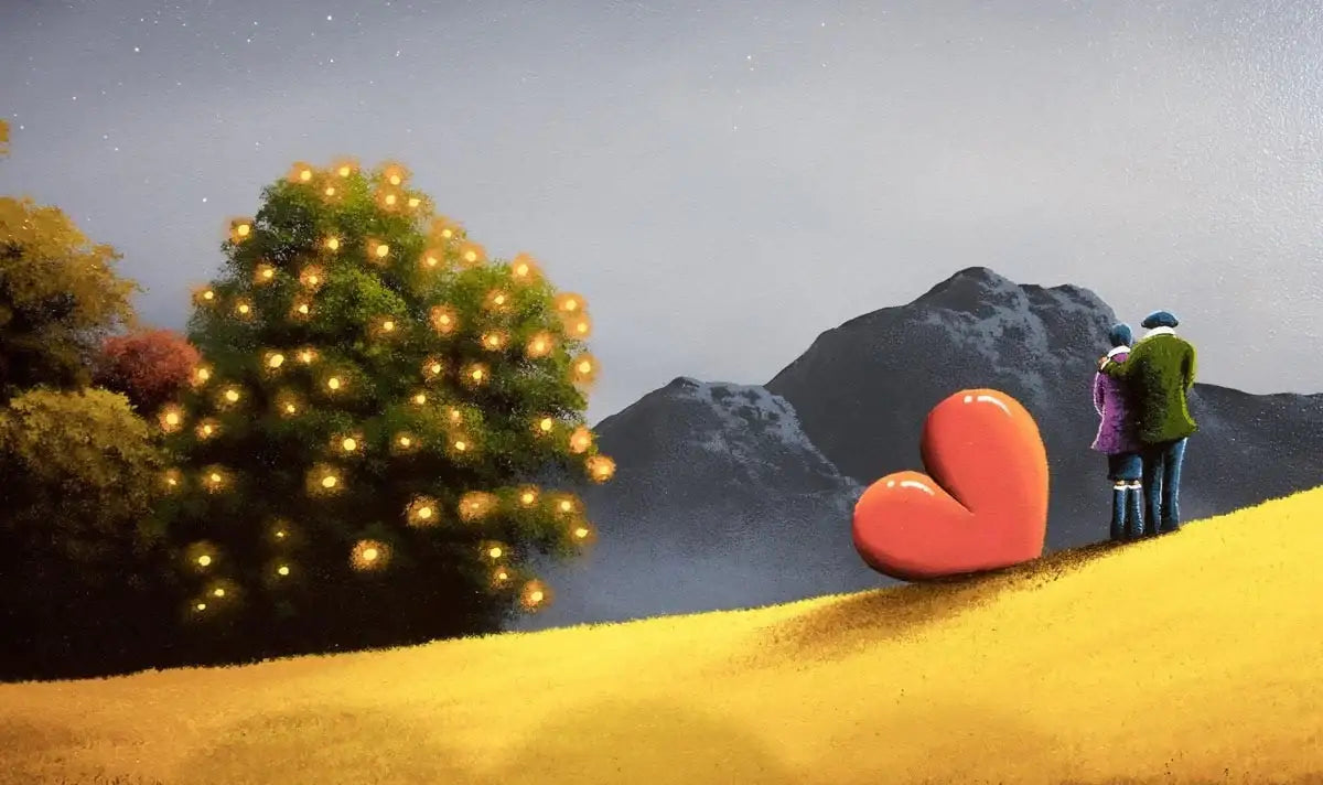 House on the Hill - Original - SOLD by artist David Renshaw - Wyecliffe Galleries