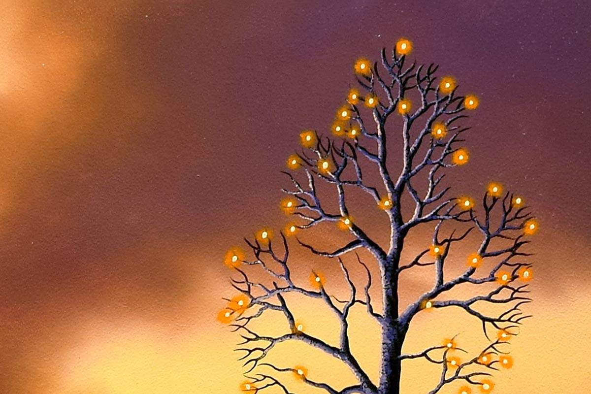 Hue's of Love - Original - SOLD by artist David Renshaw - Wyecliffe Galleries