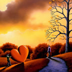Hue's of Love - Original - SOLD by artist David Renshaw - Wyecliffe Galleries