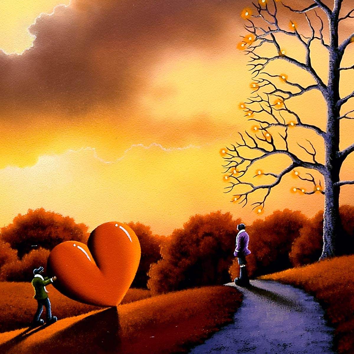 Hue's of Love - Original - SOLD by artist David Renshaw - Wyecliffe Galleries