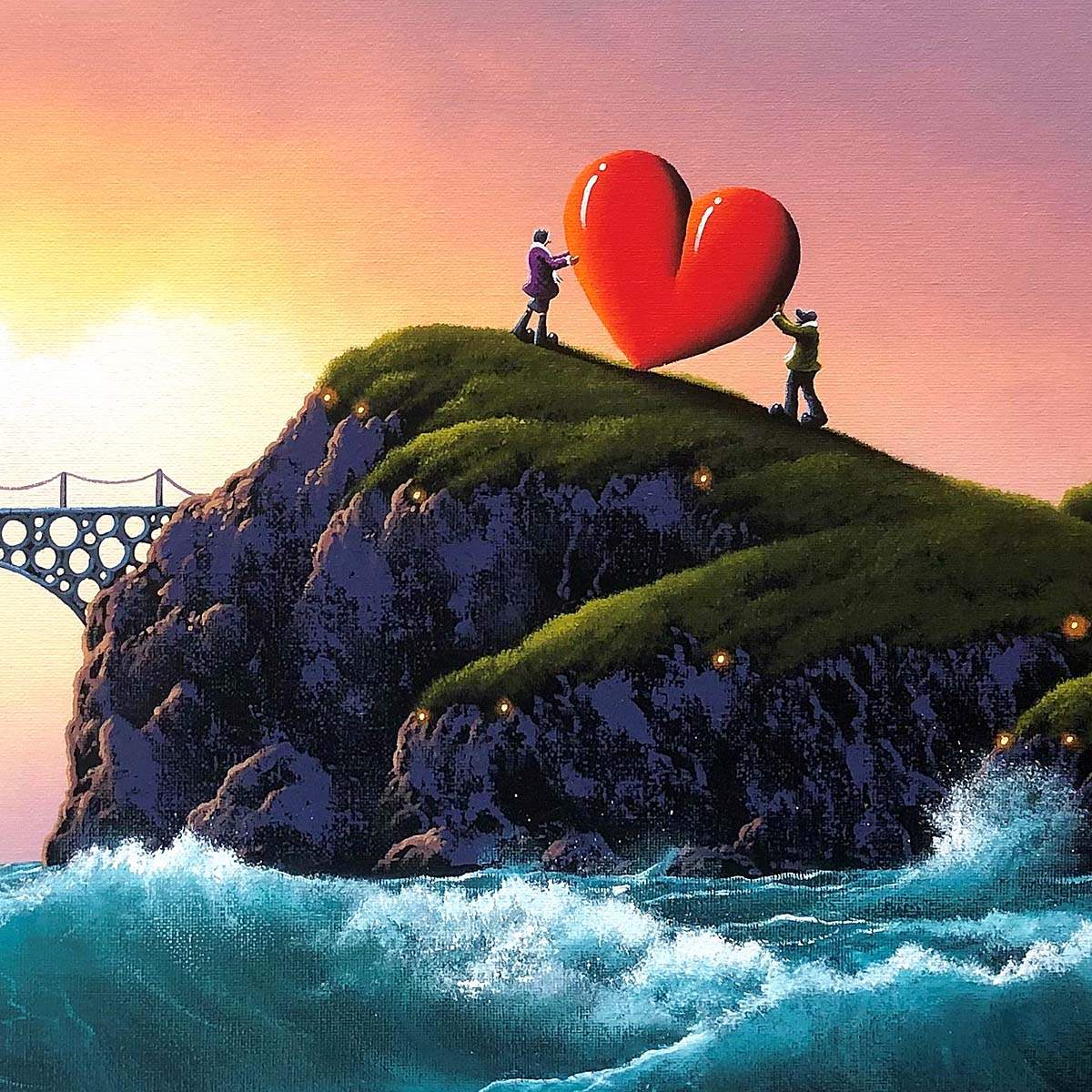 I'll Give you the World - Original - SOLD by artist David Renshaw - Wyecliffe Galleries
