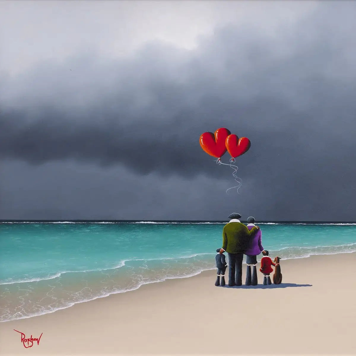 In Paradise - Original - SOLD by artist David Renshaw - Wyecliffe Galleries