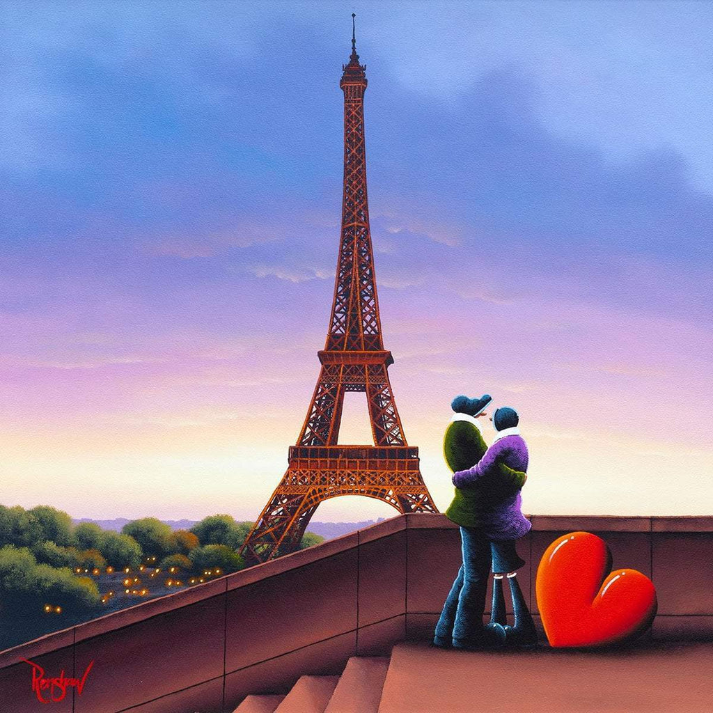 In Paris With You - Original - SOLD by artist David Renshaw - Wyecliffe Galleries