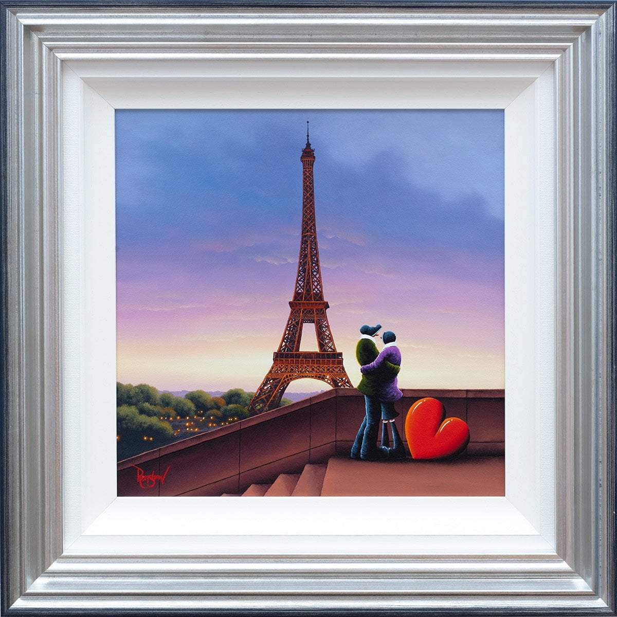 In Paris With You - Original - SOLD by artist David Renshaw - Wyecliffe Galleries