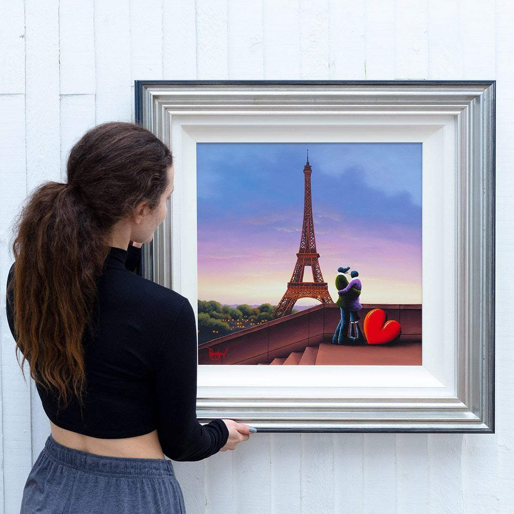 In Paris With You - Original - SOLD by artist David Renshaw - Wyecliffe Galleries