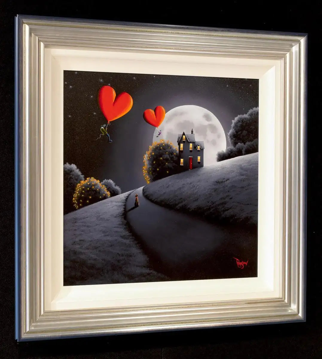 In The Moonlight - Original - SOLD by artist David Renshaw - Wyecliffe Galleries