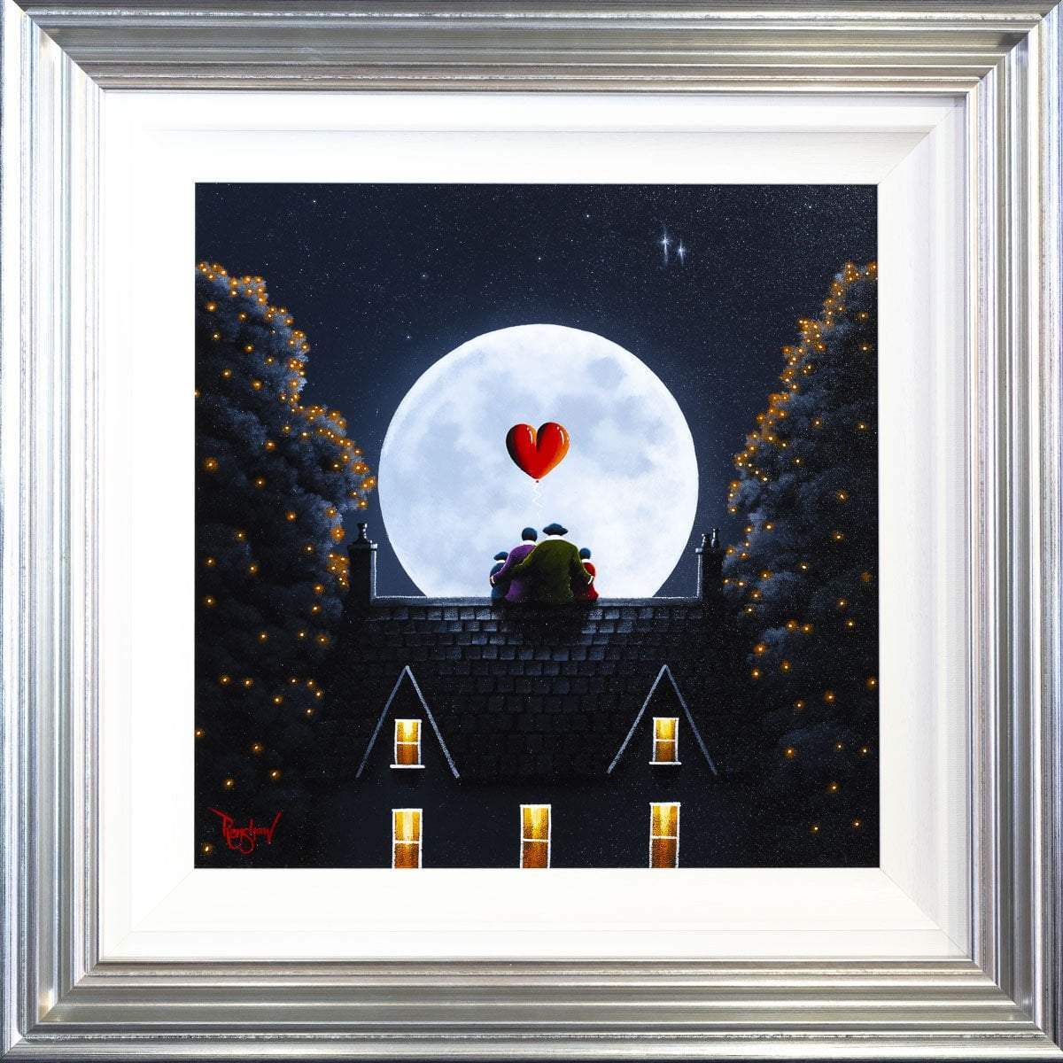 In the Moonlight - Original - SOLD by artist David Renshaw - Wyecliffe Galleries