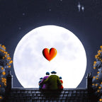 In the Moonlight - Original - SOLD by artist David Renshaw - Wyecliffe Galleries