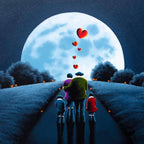 Into The Moonlight - Original - SOLD by artist David Renshaw - Wyecliffe Galleries