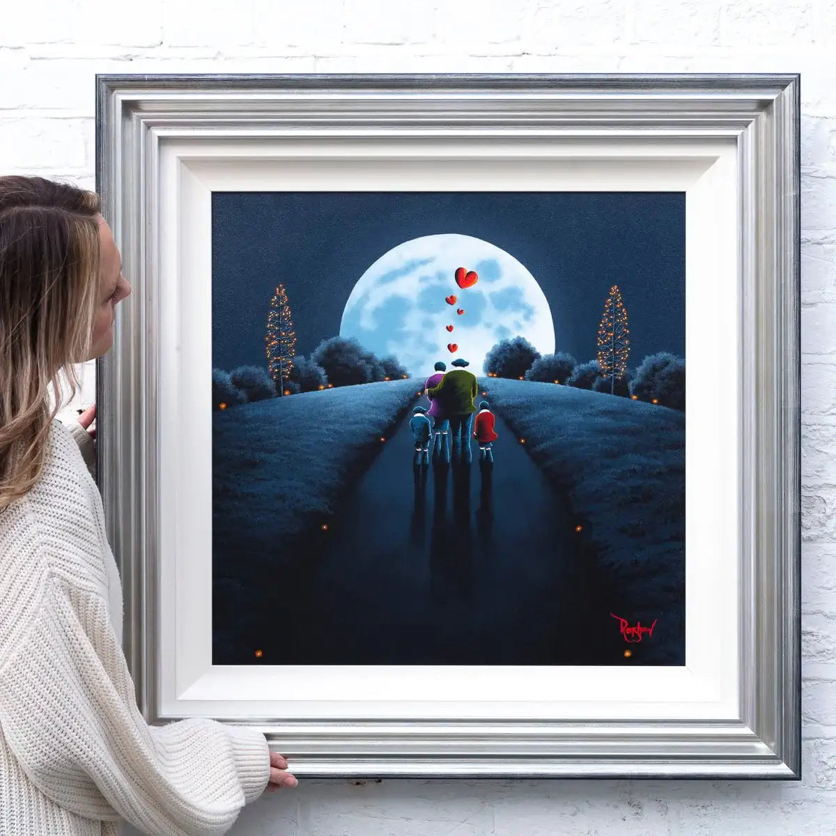 Into The Moonlight - Original - SOLD by artist David Renshaw - Wyecliffe Galleries