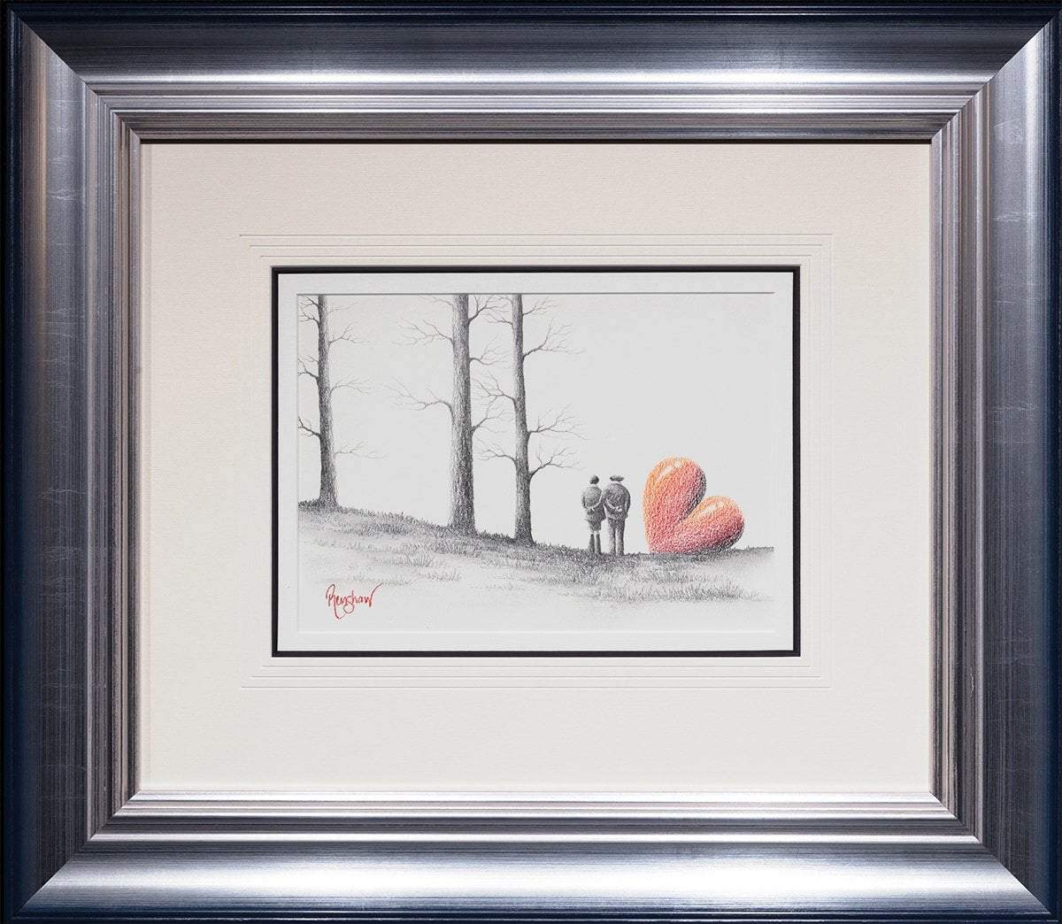 Just the Two of Us - Original Sketch - SOLD by artist David Renshaw - Wyecliffe Galleries