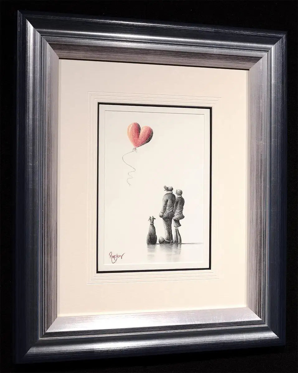 Just Us - Original Pencil Sketch - SOLD by artist David Renshaw - Wyecliffe Galleries