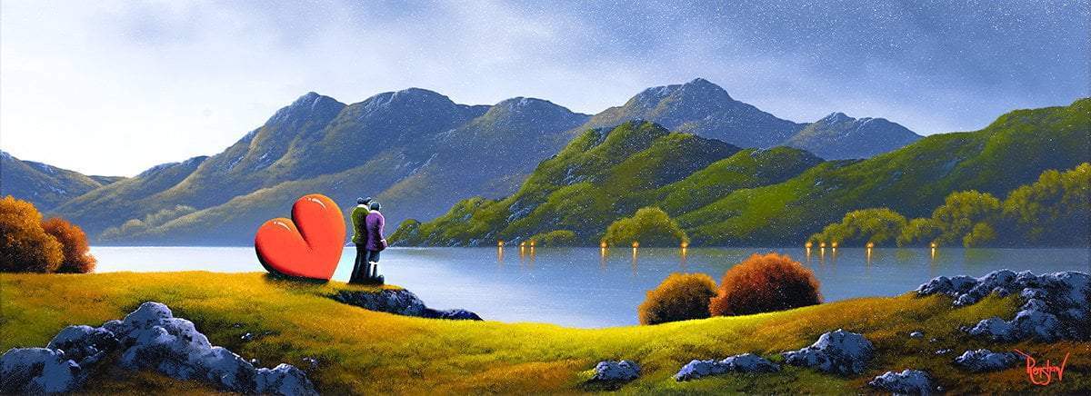 Keeping Love Close - Original - SOLD by artist David Renshaw - Wyecliffe Galleries
