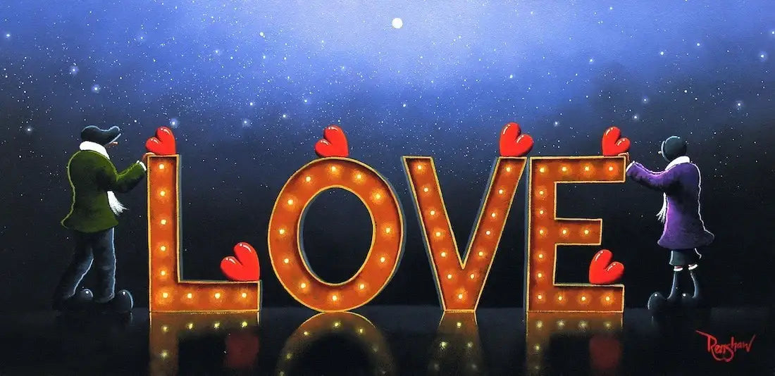 L.O.V.E - SOLD by artist David Renshaw - Wyecliffe Galleries
