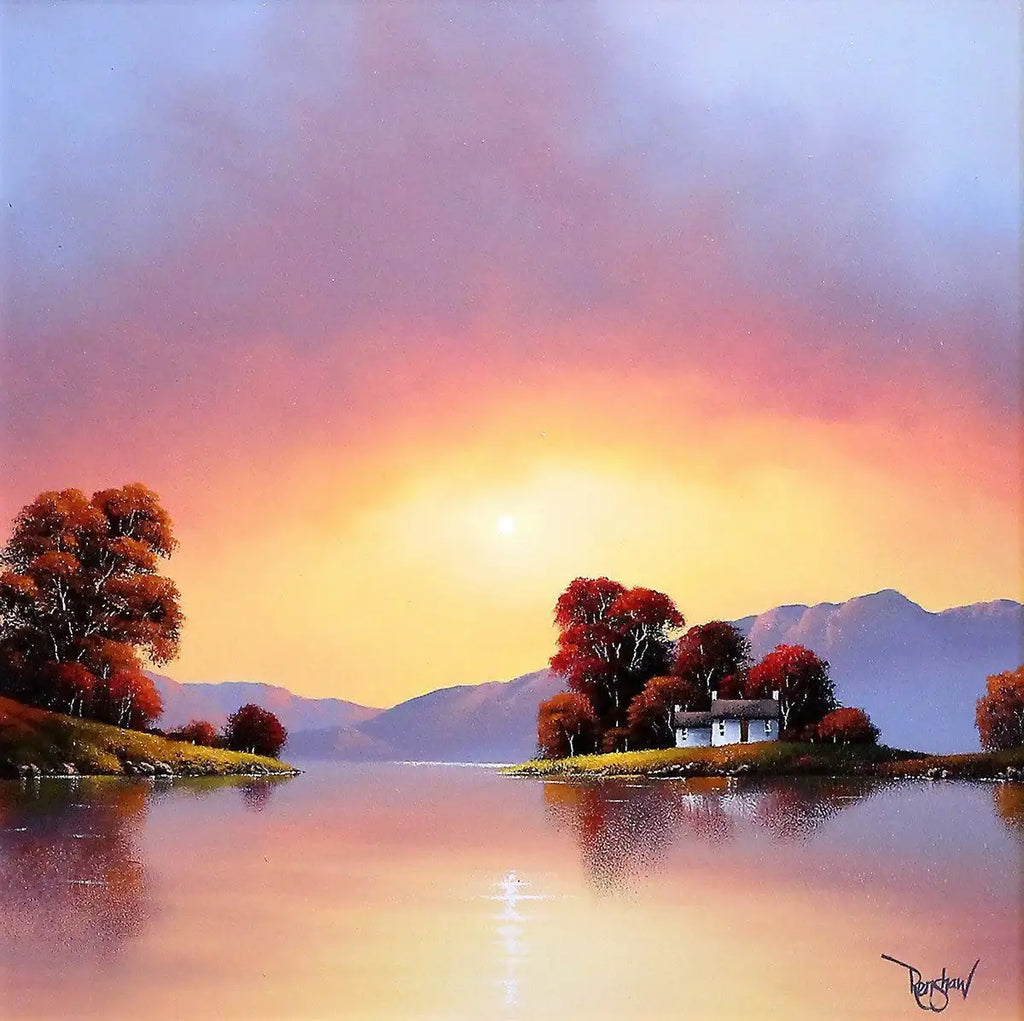 Lake View I - SOLD by artist David Renshaw - Wyecliffe Galleries