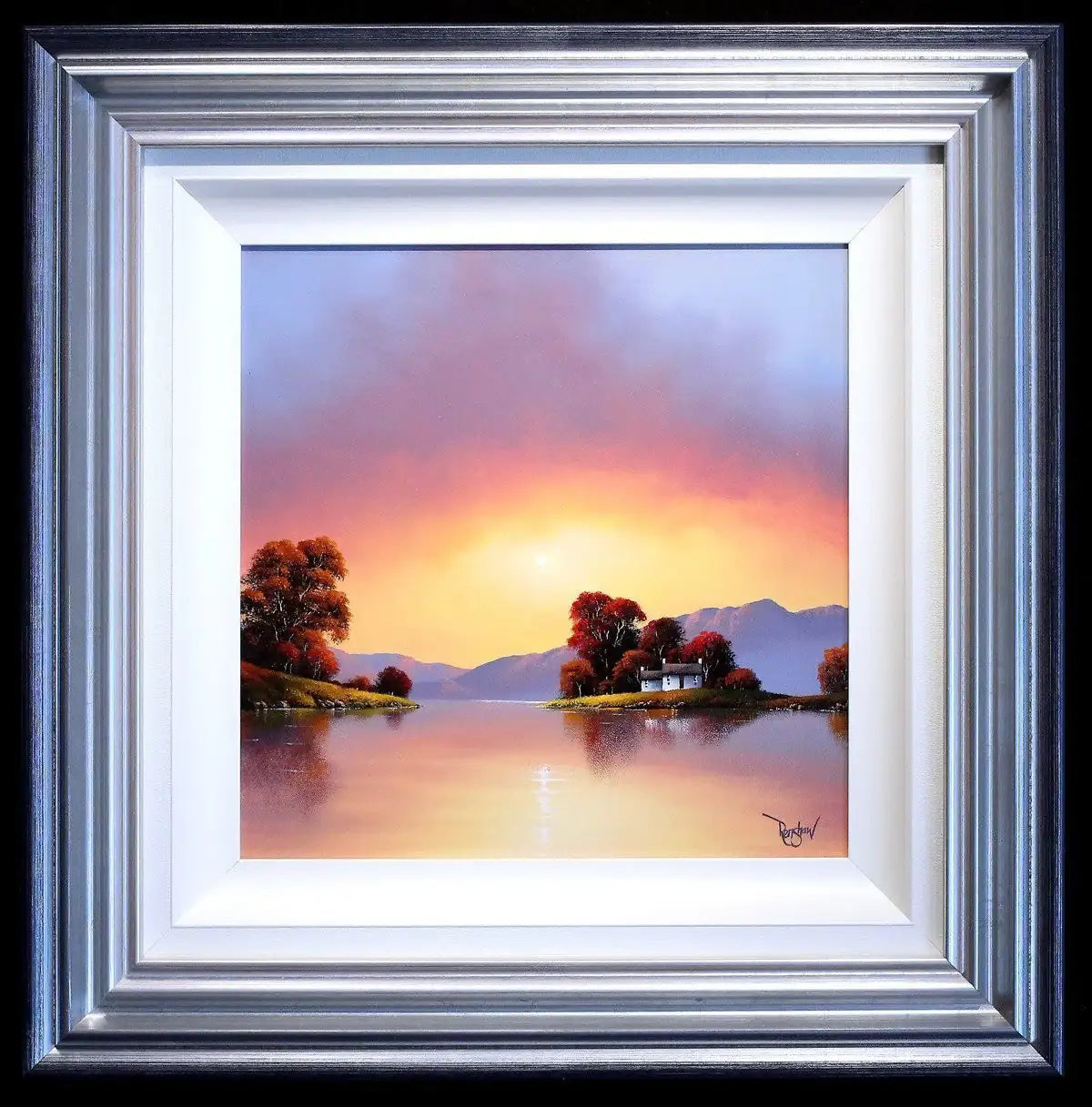 Lake View I - SOLD by artist David Renshaw - Wyecliffe Galleries