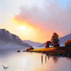 Lake View II - SOLD by artist David Renshaw - Wyecliffe Galleries