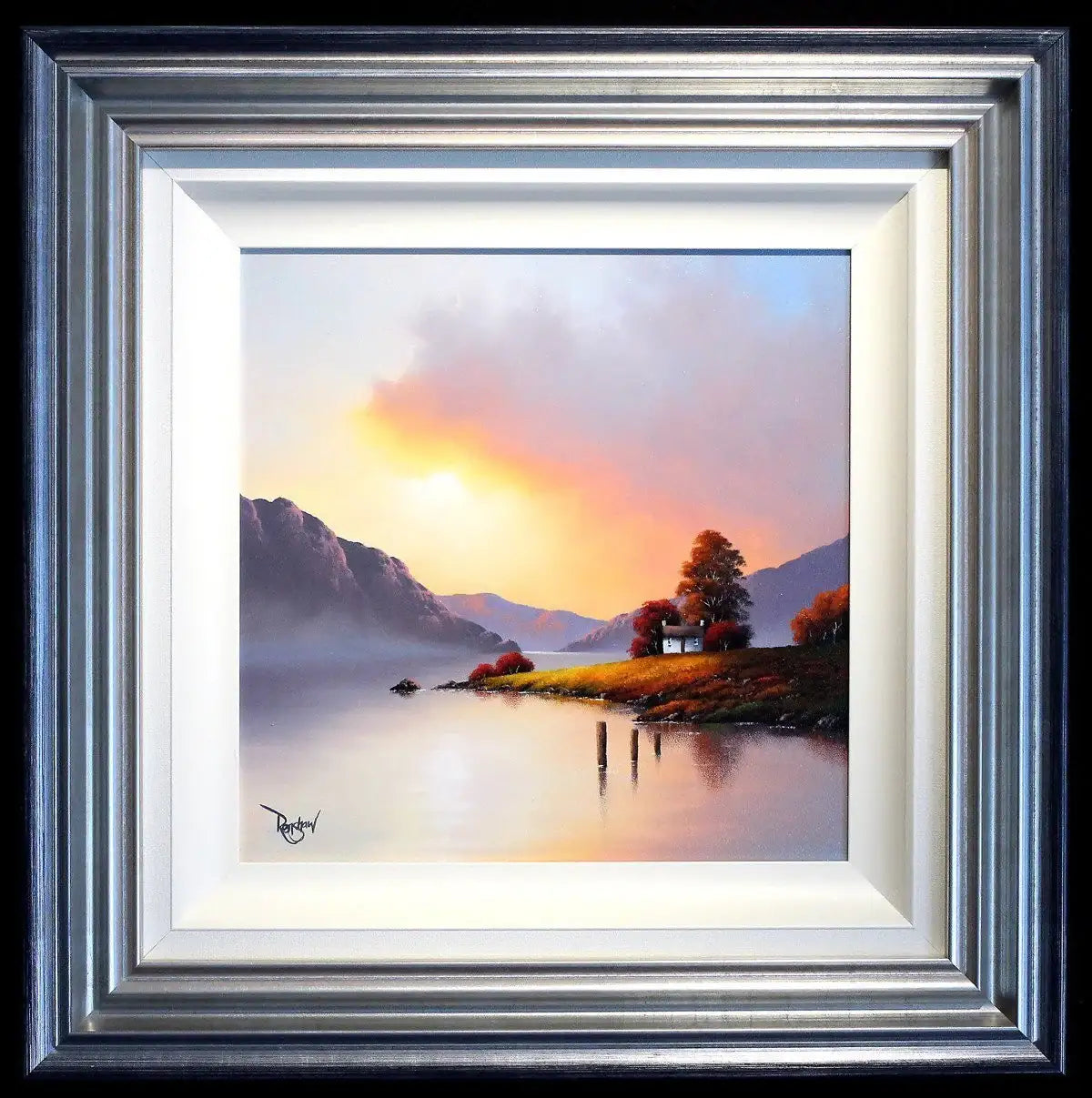 Lake View II - SOLD by artist David Renshaw - Wyecliffe Galleries