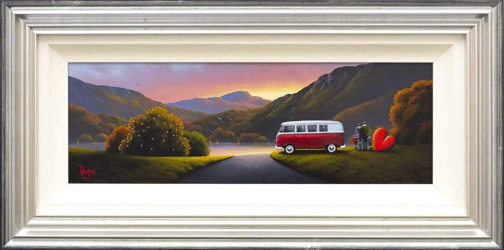 Lakeland Campers - Original - SOLD by artist David Renshaw - Wyecliffe Galleries