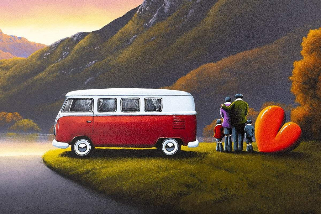 Lakeland Campers - Original - SOLD by artist David Renshaw - Wyecliffe Galleries
