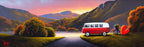 Lakeland Campers - Original - SOLD by artist David Renshaw - Wyecliffe Galleries